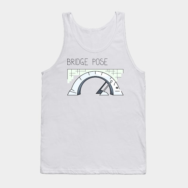 Bridge yoga pose comic drawing Tank Top by SooperYela